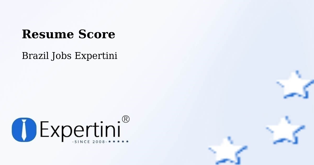 Resume Score & Job Description Match Tool – Perobal - Brazil Jobs Expertini